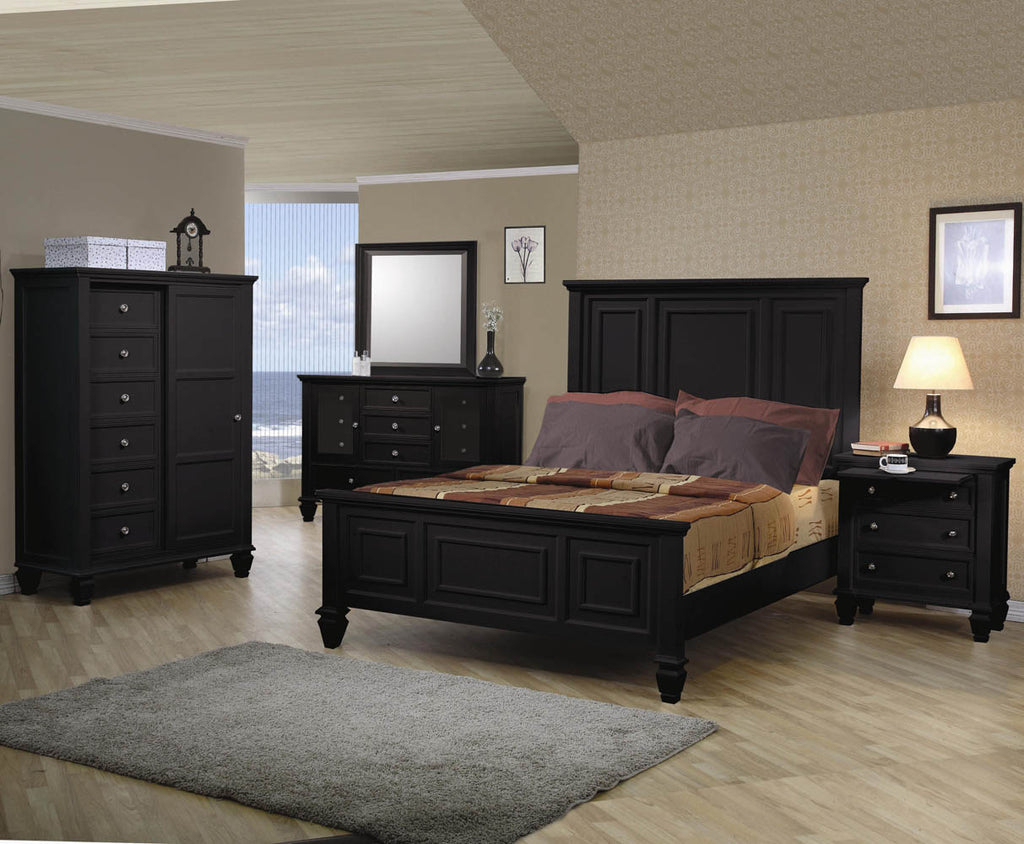 Classic Queen High Headboard Bed Frame