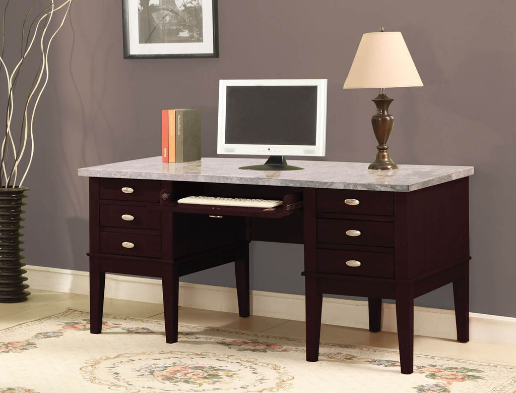White Marble Top Office Desks