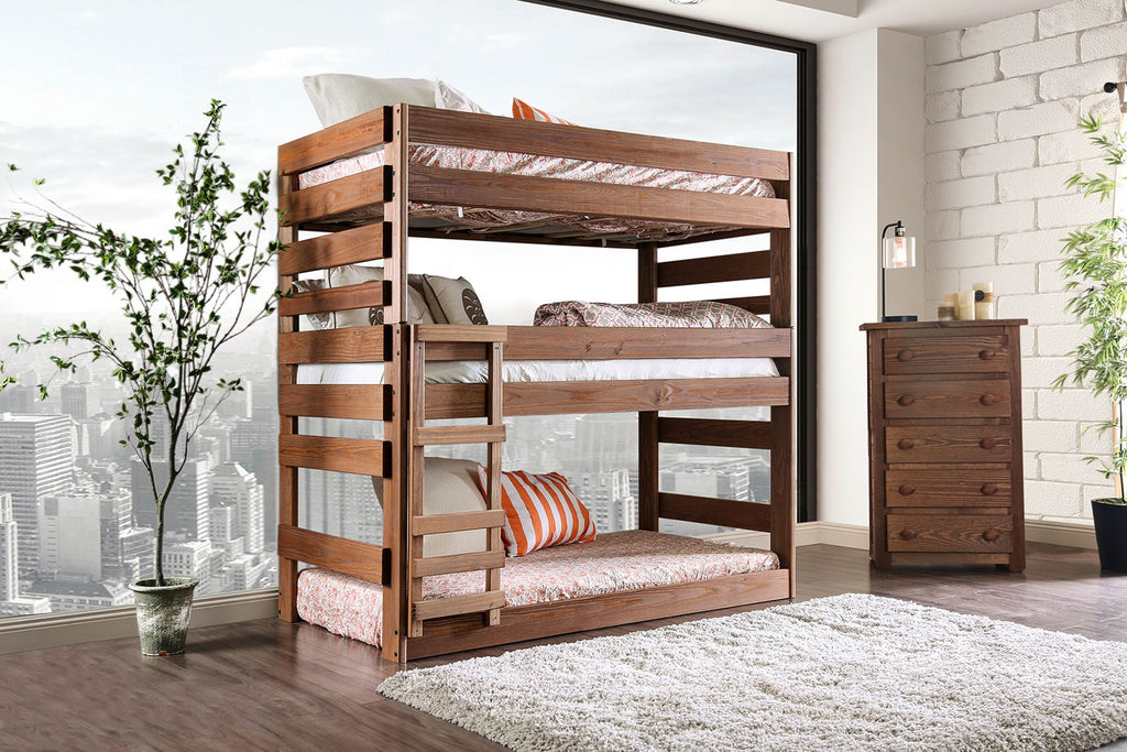 Pollyanna Twin Triple Decker Bed