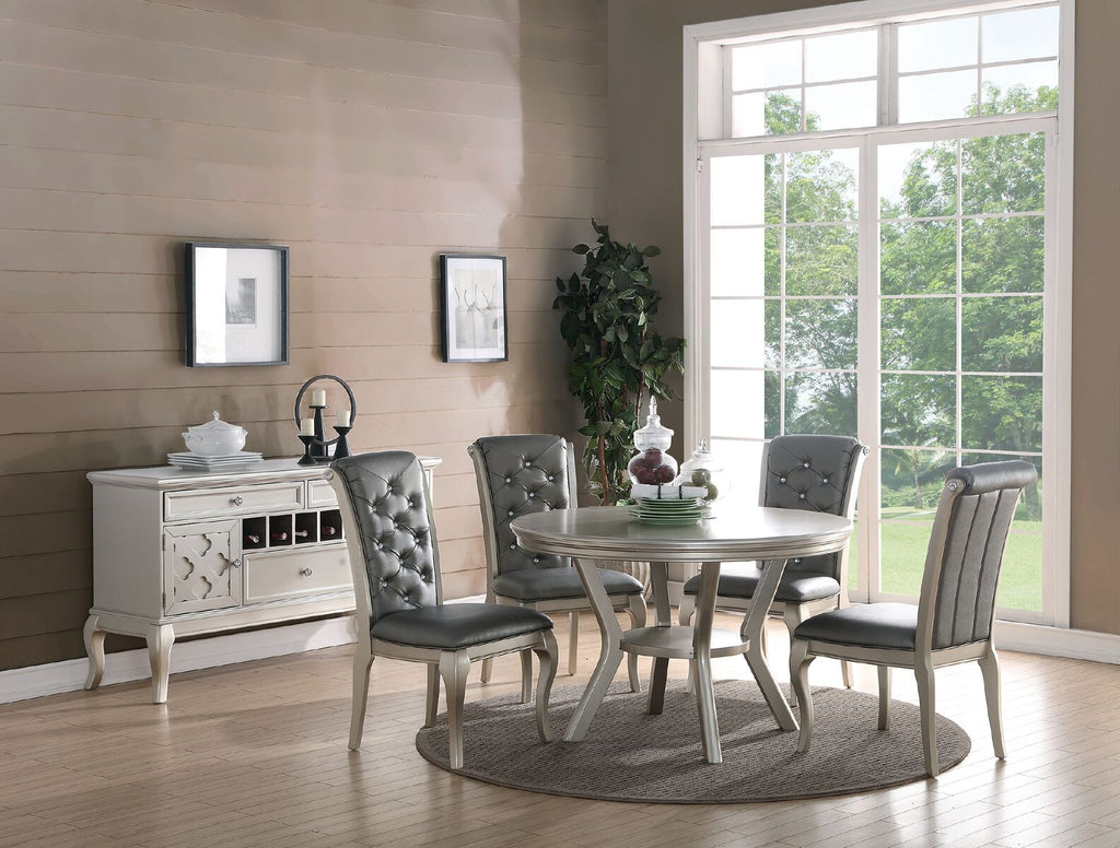 5-Pc Antique Silver Dining Set