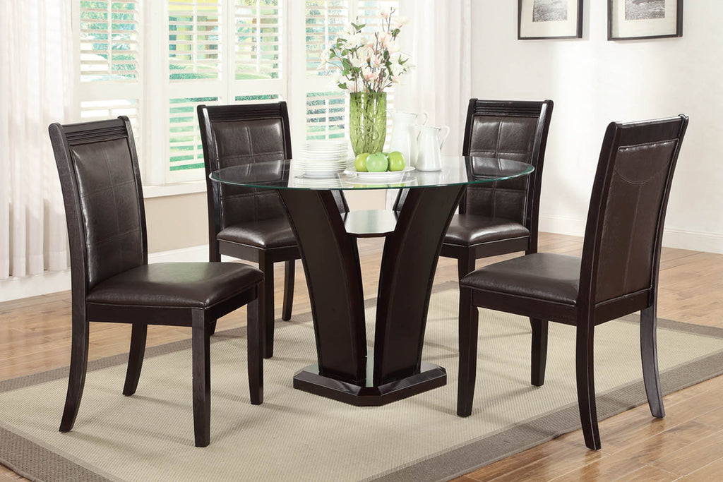 5 Piece Modern Contemporary Dinning Table Set