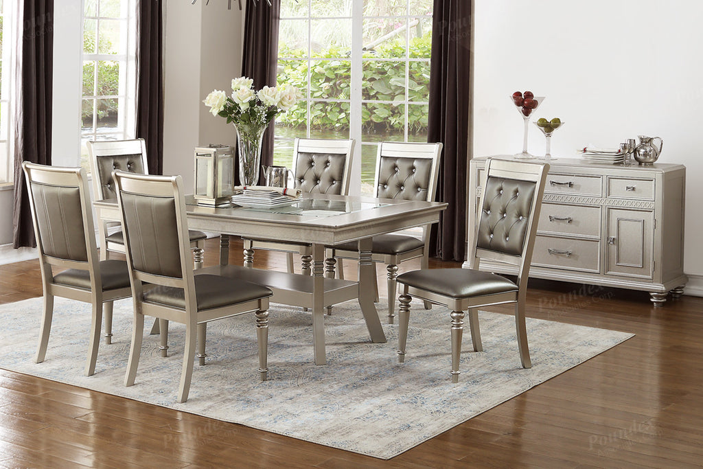 5-Pc Silver Finish Dinning Set