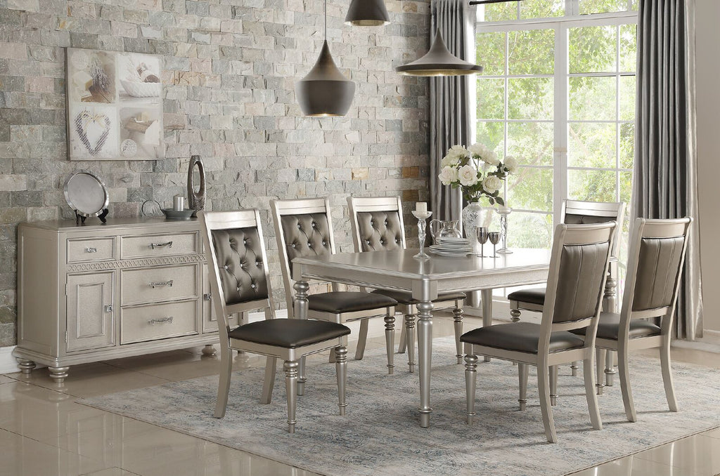 5-Pc Silver Finish Dining Set