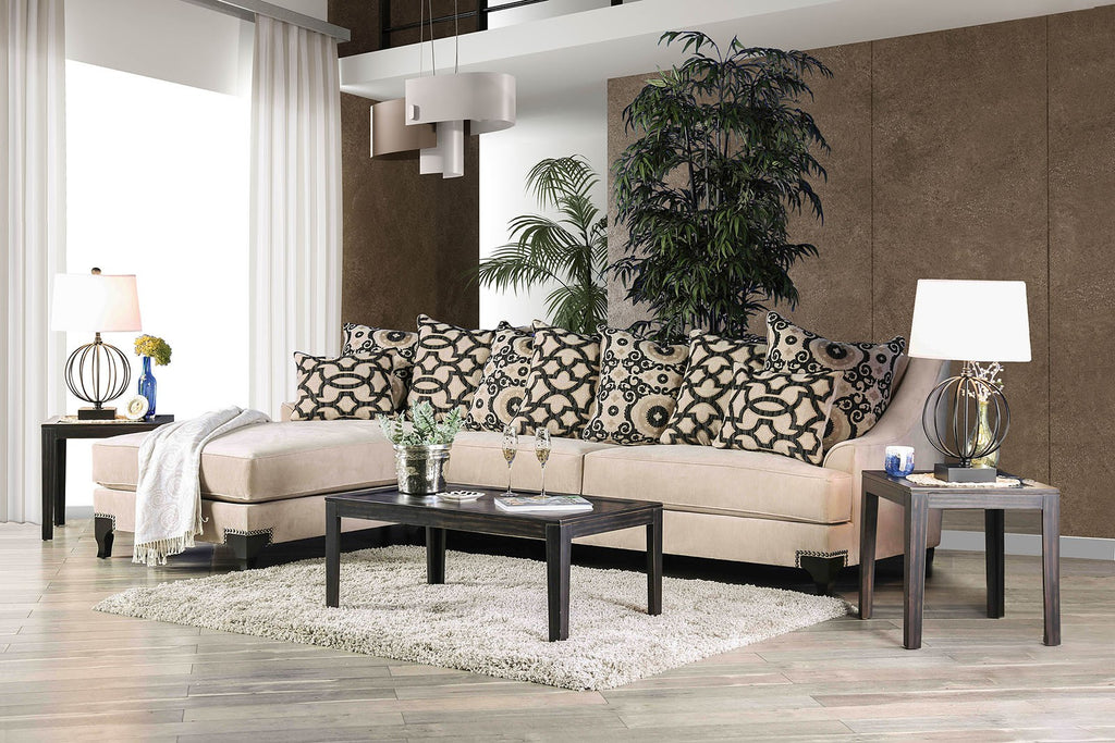 Premium Velvet Fabric Sectional