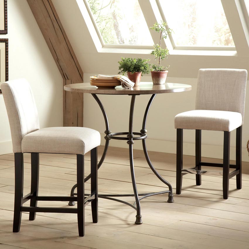 3 Pcs French bistro Counter Height Dining Set