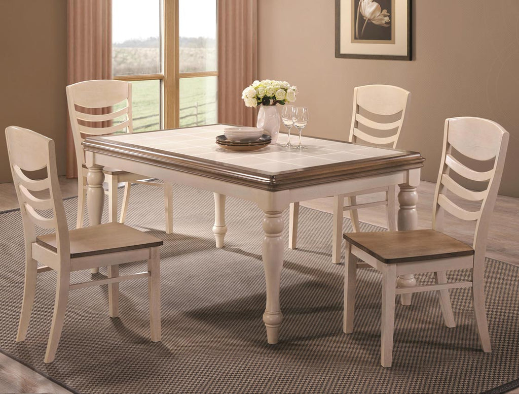 5 Pcs Allston Rectangular Table Set