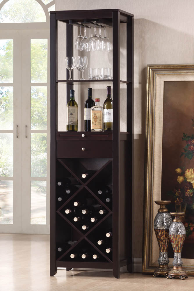 Wenge Finish Wine Cabinet