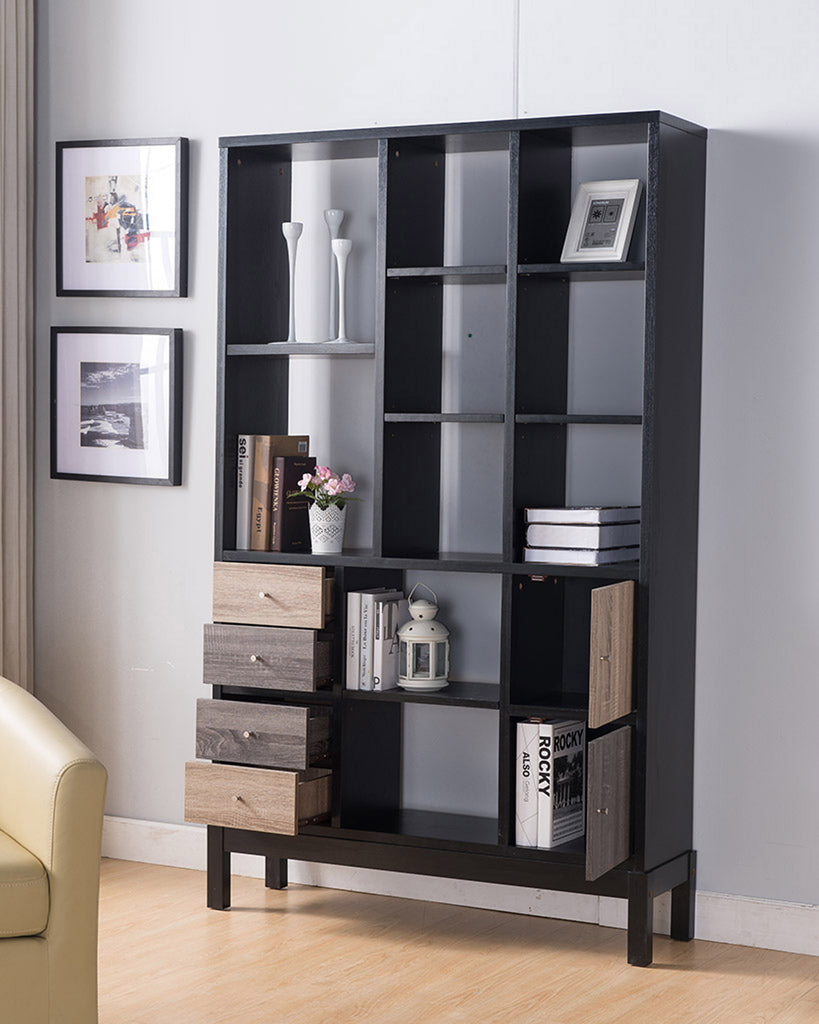 46"x 71" Black Display Cabinet