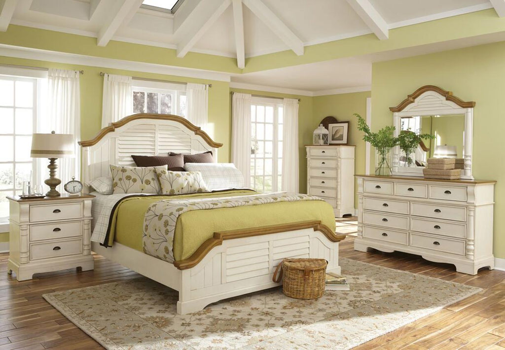 Buttermilk-Brown Bed Frame