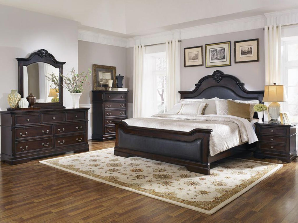 Eastern King Cappuccino Bed Frame