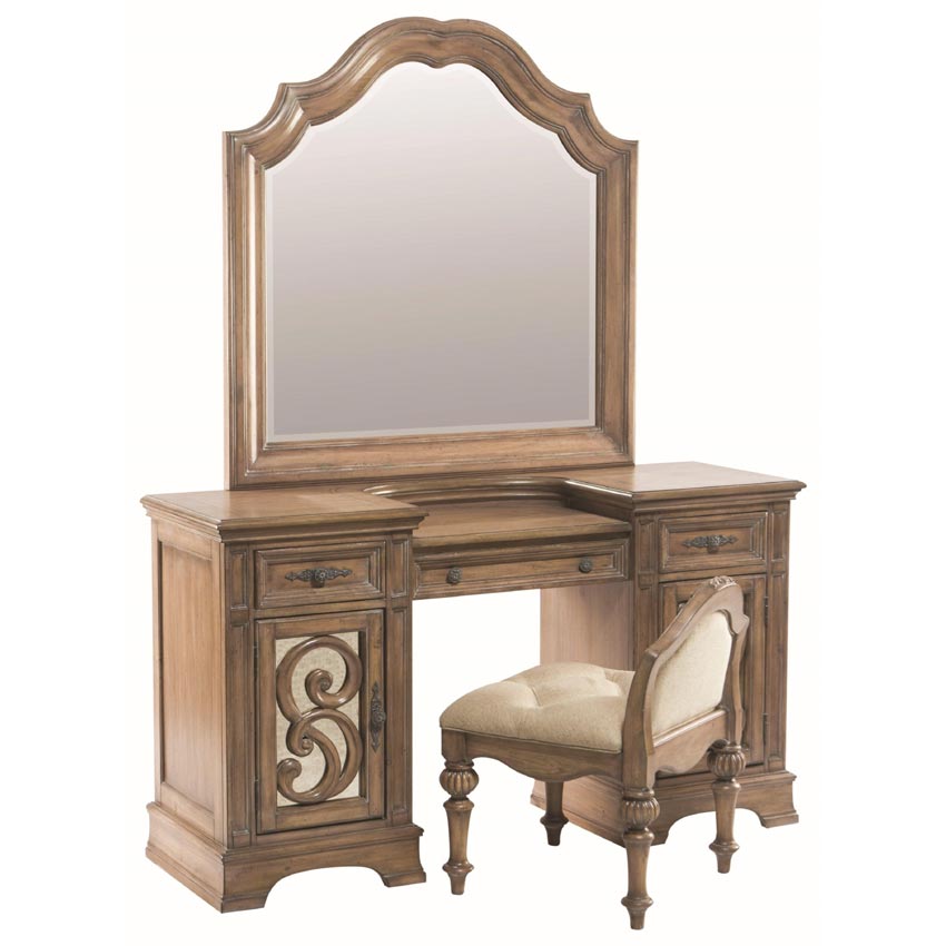 Ilana Vanity Stool with Upholstered Seat