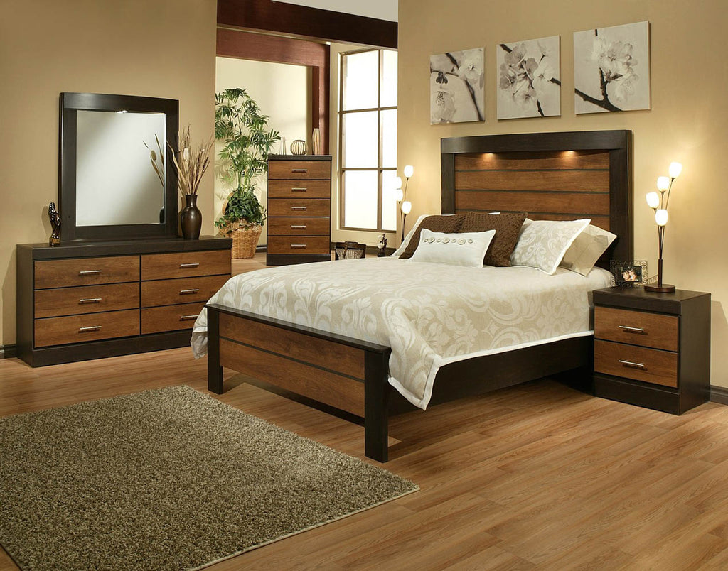5 Piece Birch Finish Queen Bedroom Set