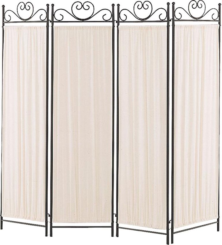 Black/Gold Finish Room Divider