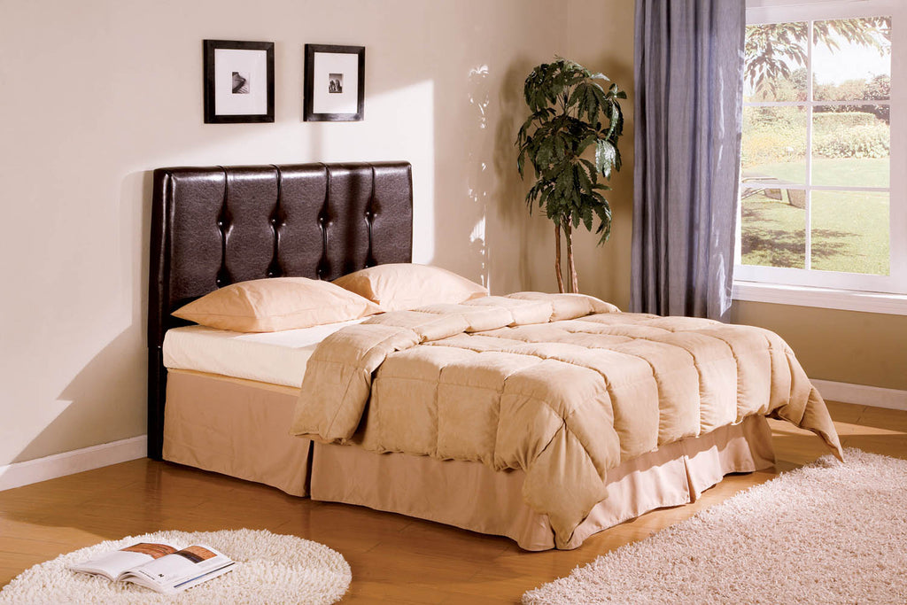 Faux Leather Queen Flat Head Board