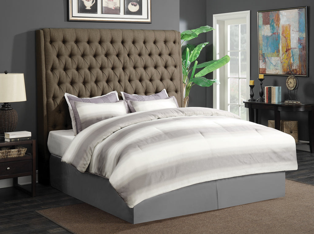 Upholstered Bed with Diamond Tufting