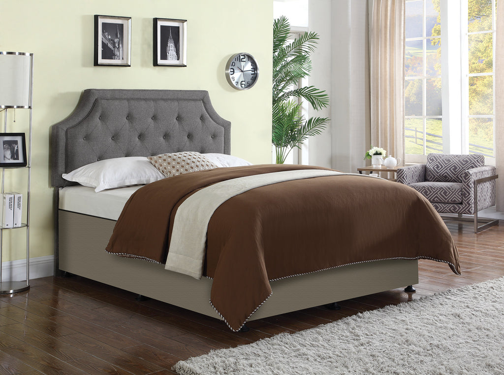 Upholstered Full/Queen Headboard with Button Tufting