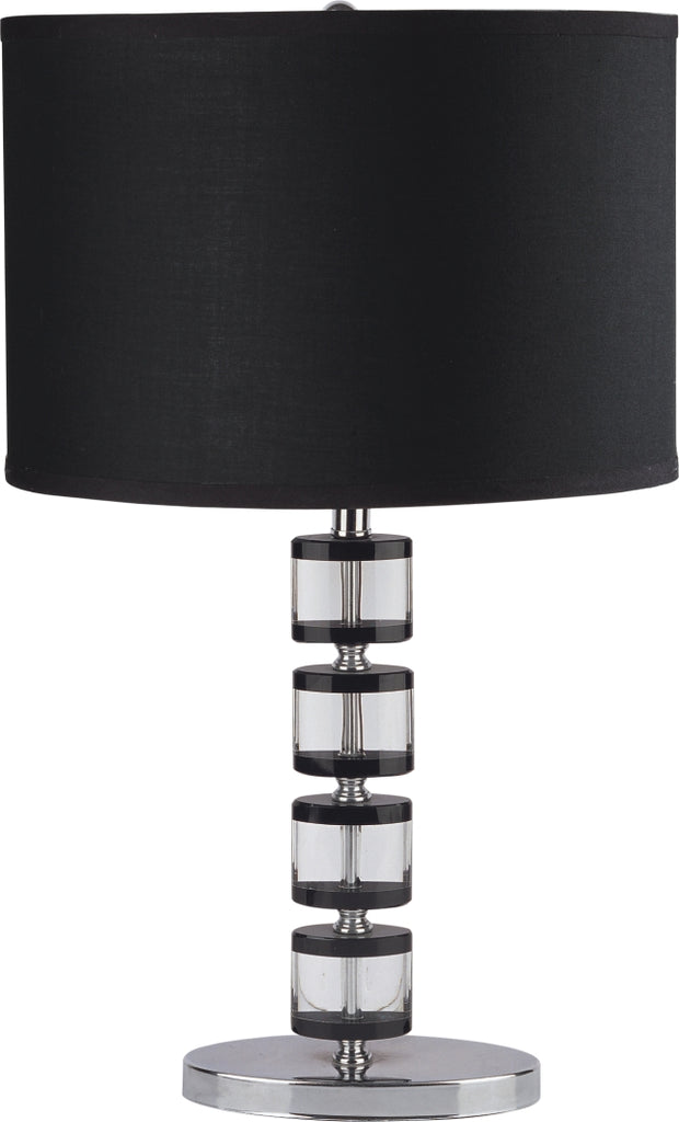 Black and Chrystal Modern Table Lamp