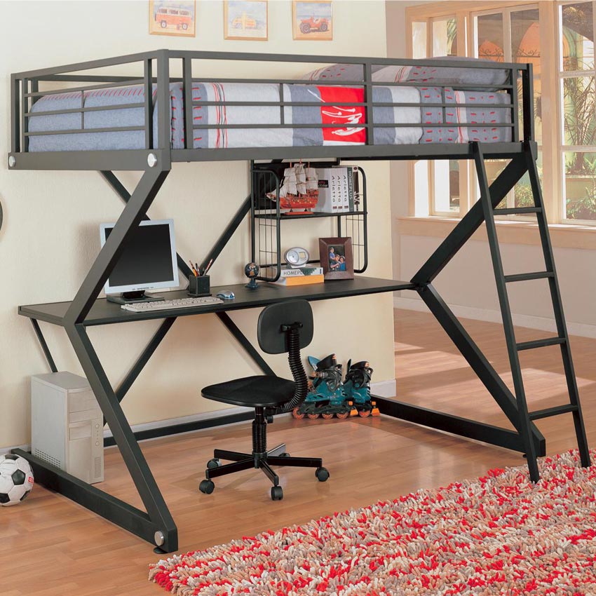 Full Work Station Loft Bed