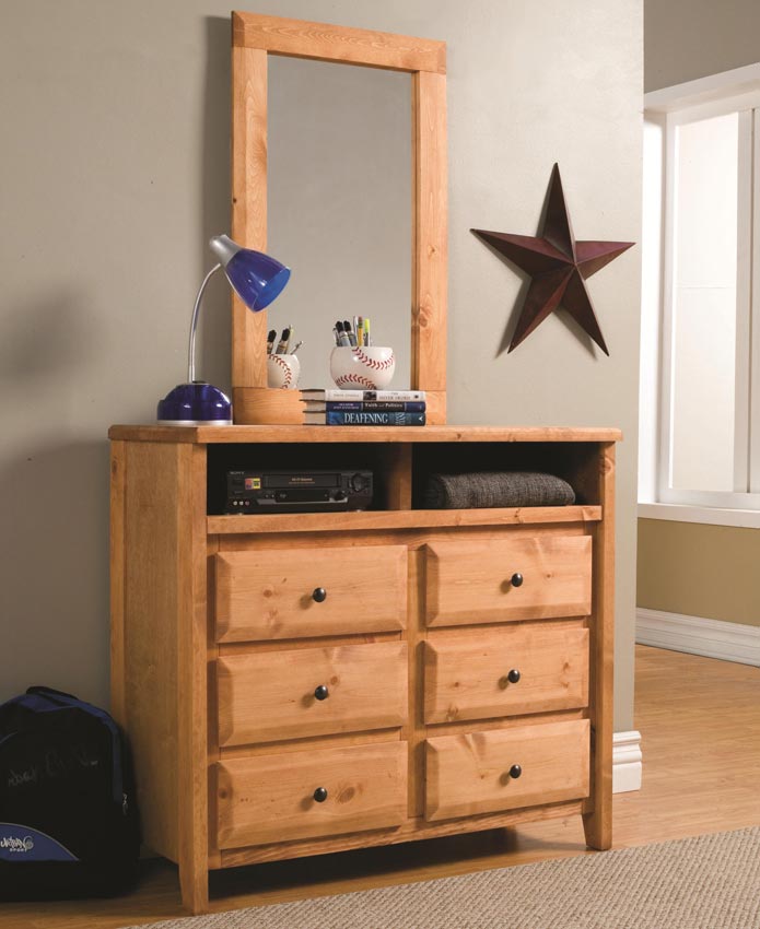 Dresser/Mirror Solid Pine