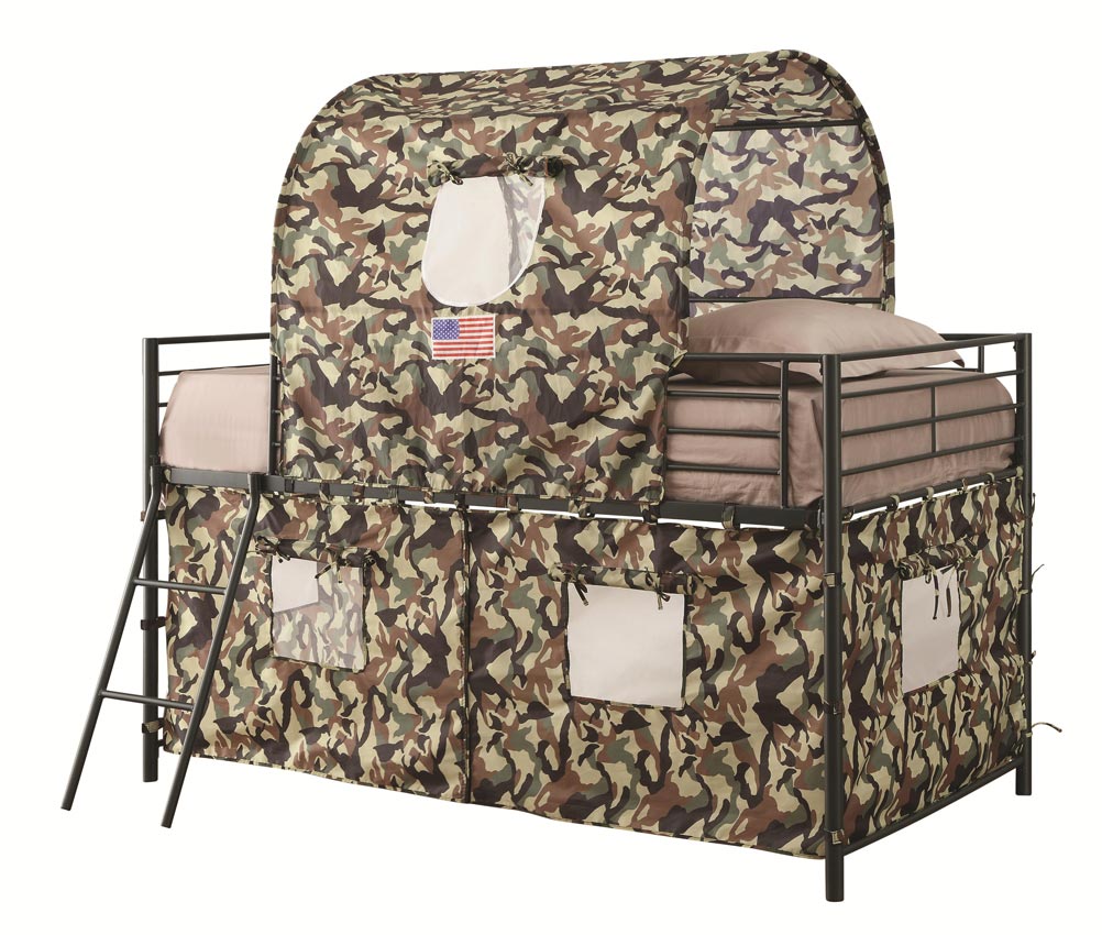 Camouflage Tent Loft Bed