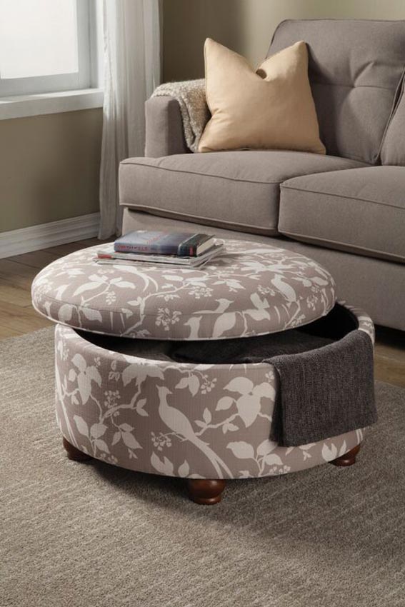 Round Storage Bench