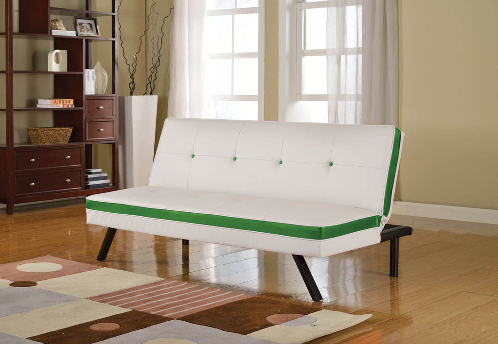 White and Green Sofa Bed