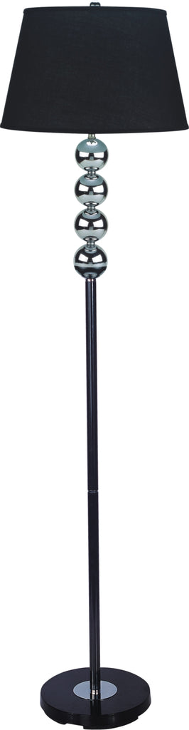 Black and Chrome Floor Lamp