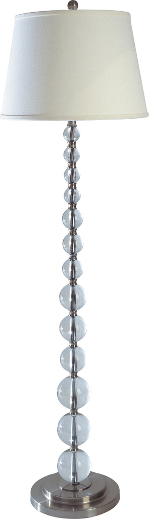Cream and Chrystal Floor Lamp