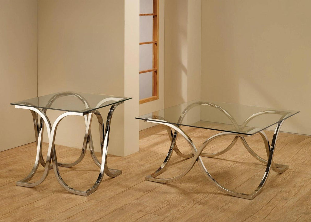 Occasional Group Coffee Table with Tempered Glass Top