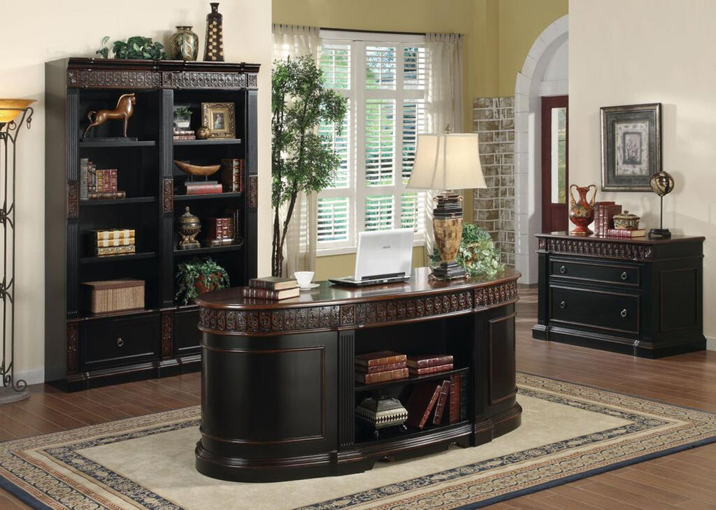 Elegant Shaped Executive Desk