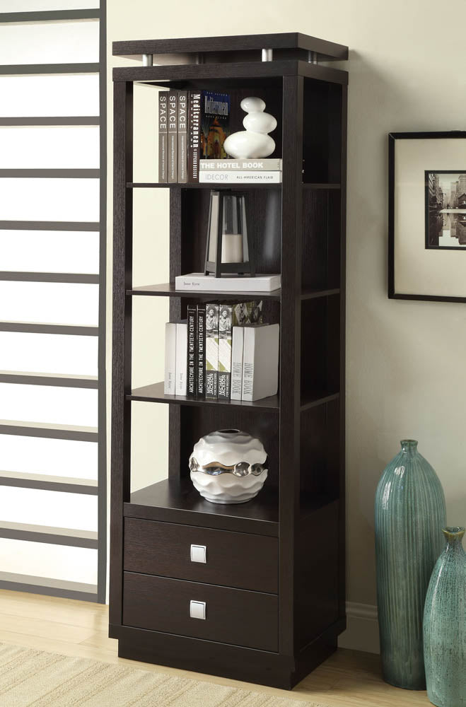 Cappuccino Finish Elegant Book Shelf