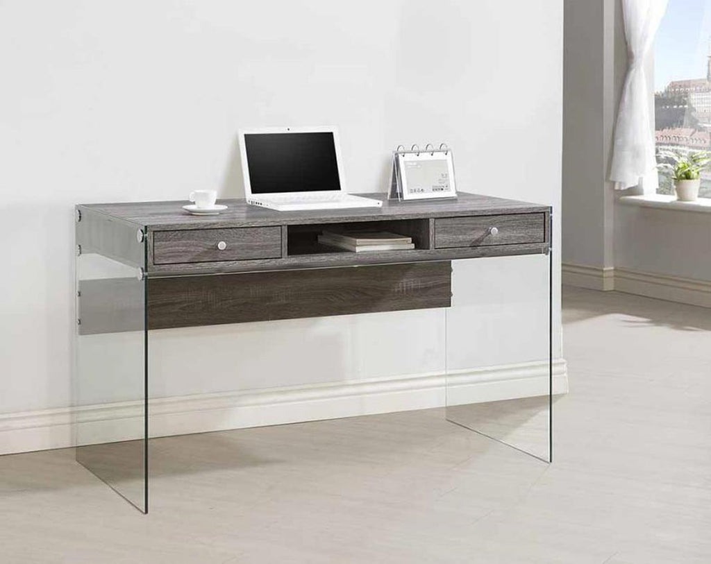 Modern Computer Desk with Glass Sides