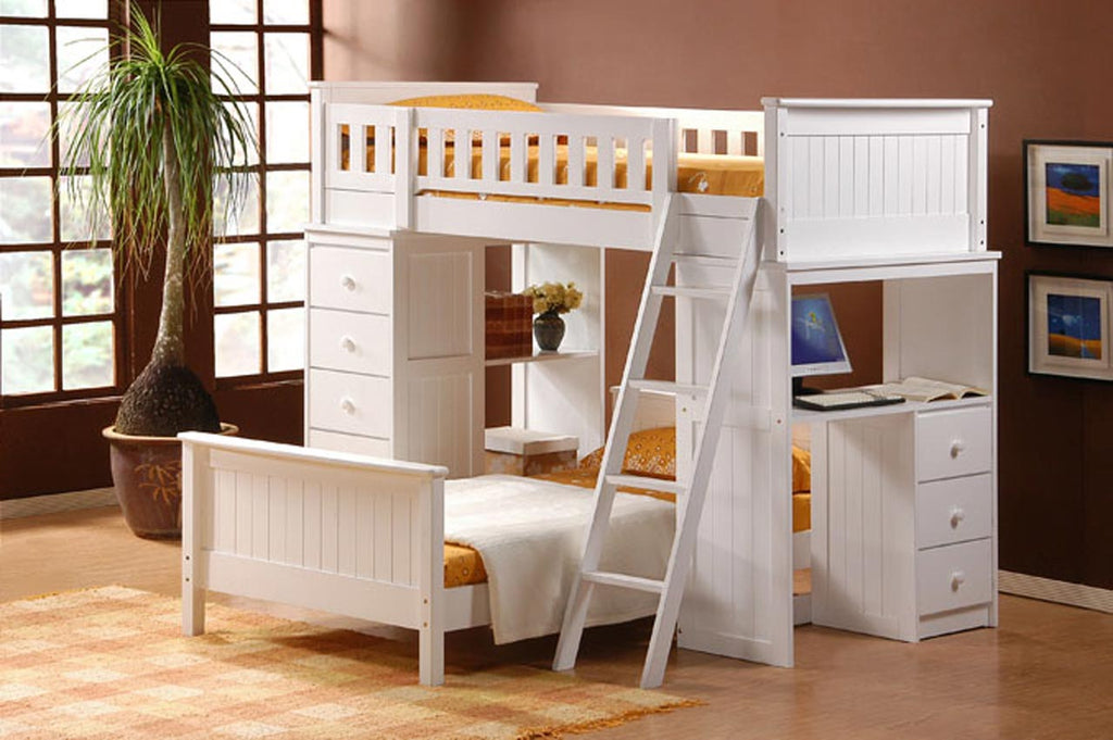 Loft Bunk Bed with Desk