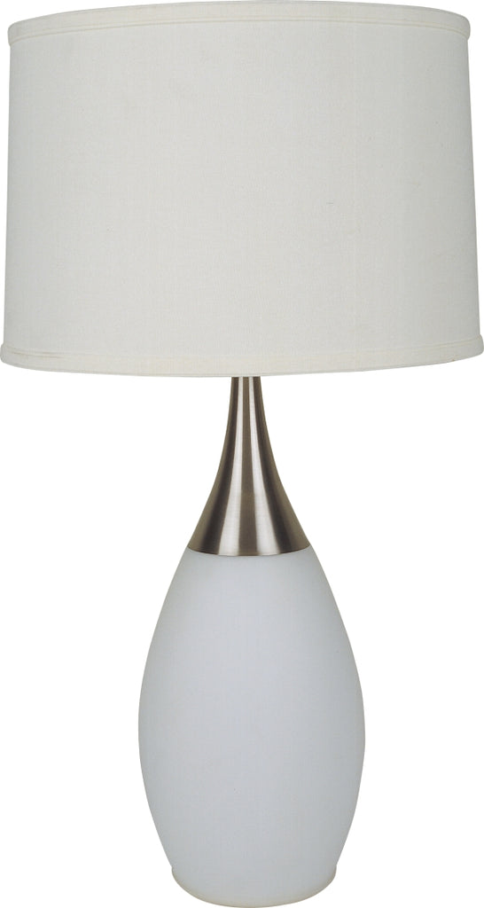 White and Silver Table Lamp