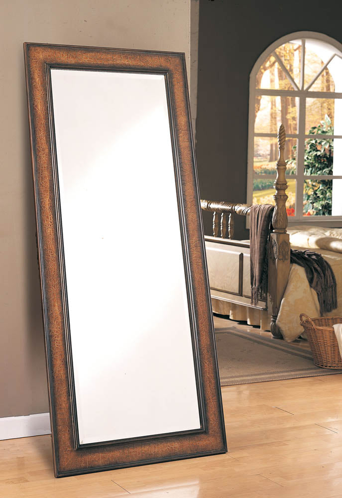 Antique Brown Floor Mirror