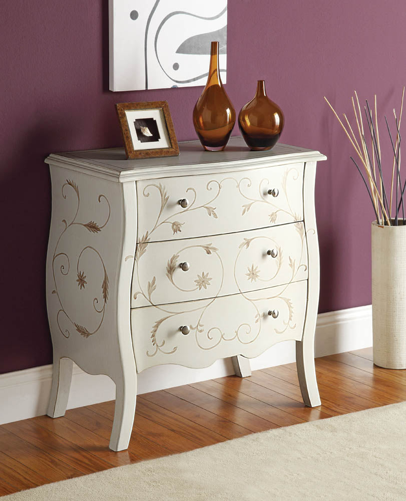 White Finish Bombay Chest