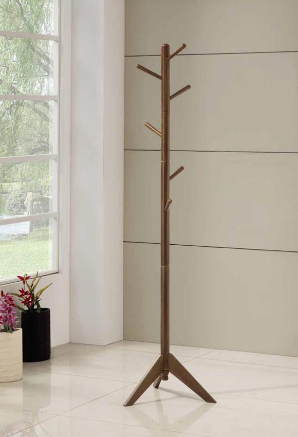 Brown Metal Coat Rack