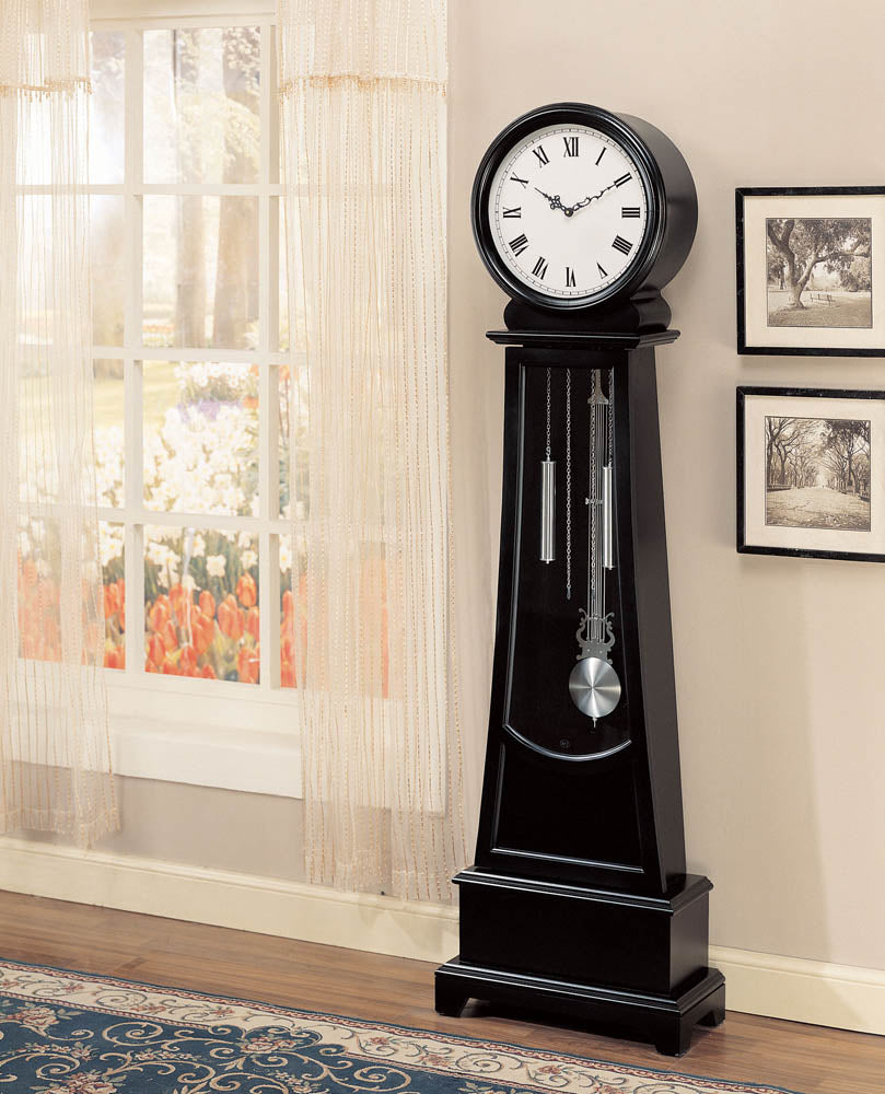 Black Finish Grand Father Clock