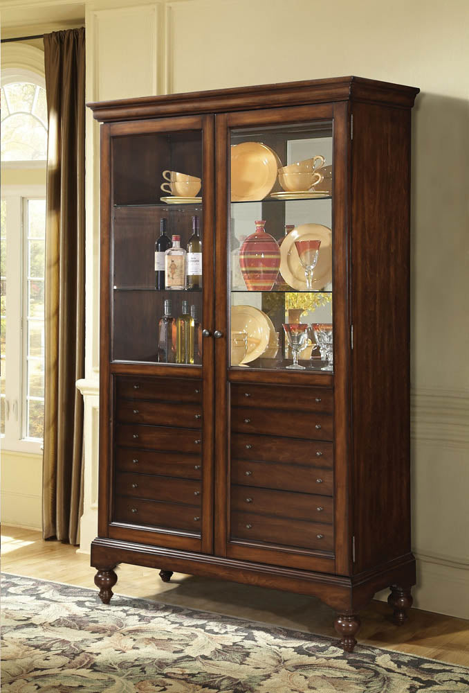 Cherry Finish Curio