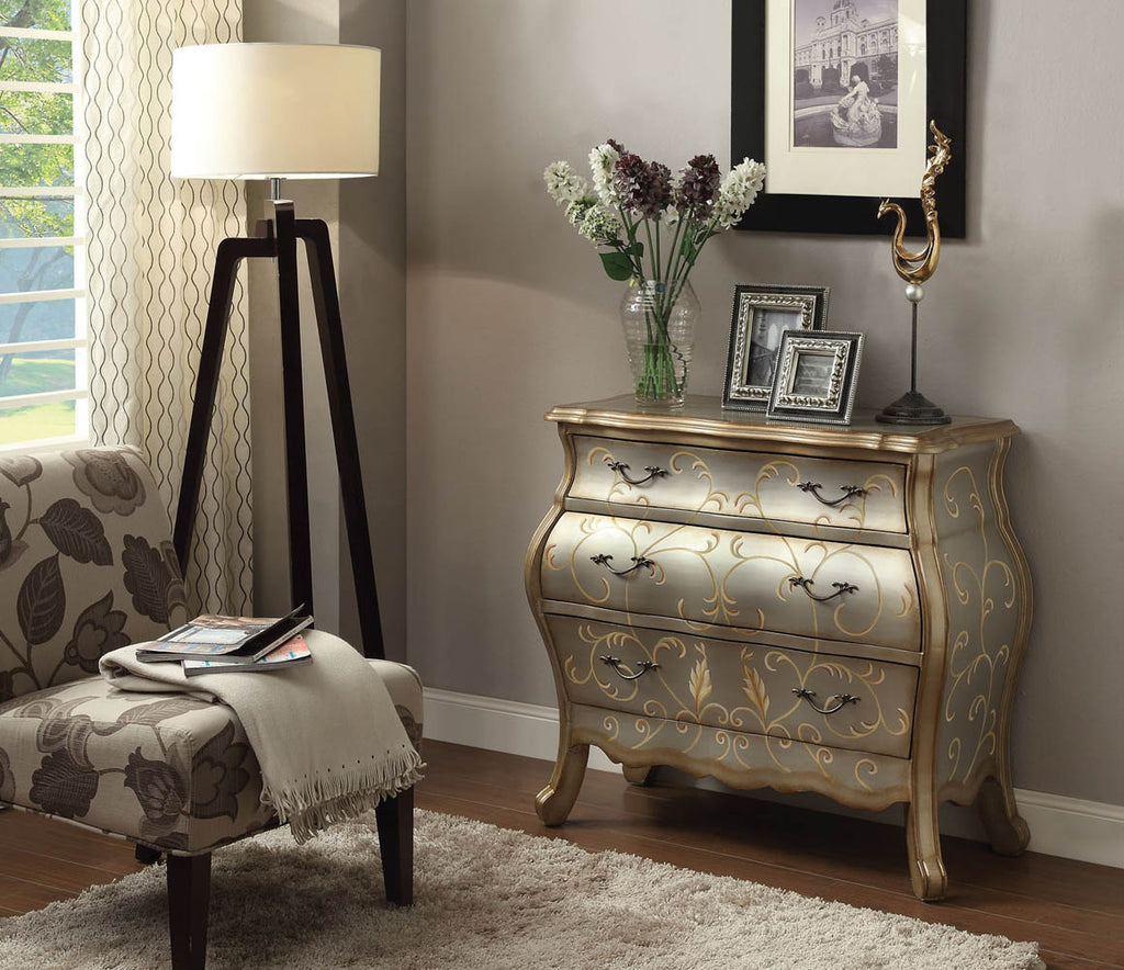 Silver Finish Bombay Chest