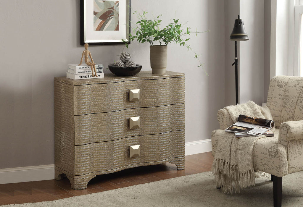 Antique Silver Finish Console Table