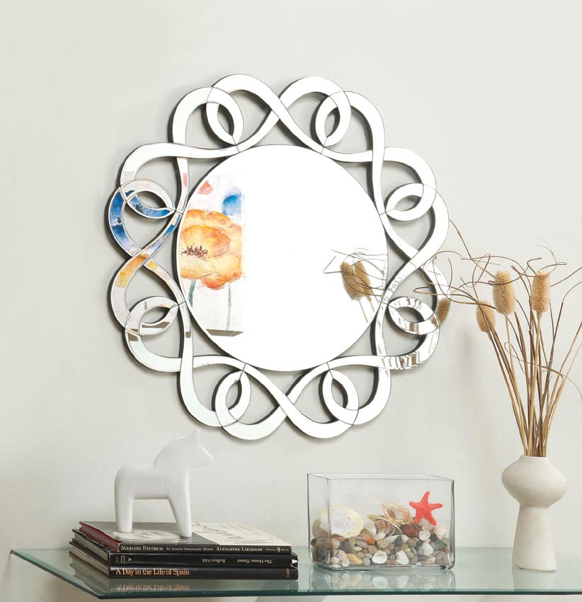 Round Frameless Mirror