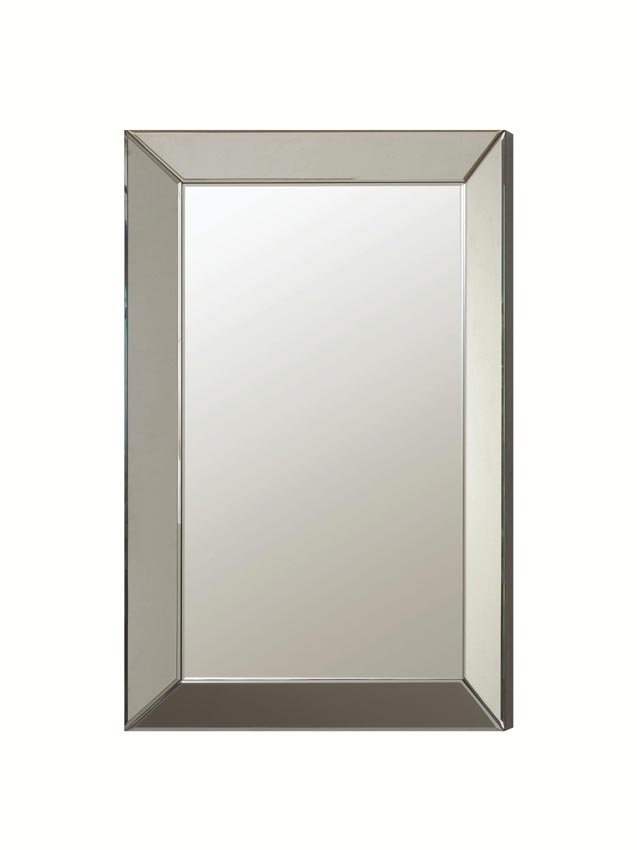 Contemporary Frameless Beveled Mirror