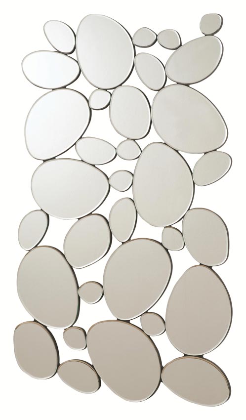 Modern Pebble Mirror
