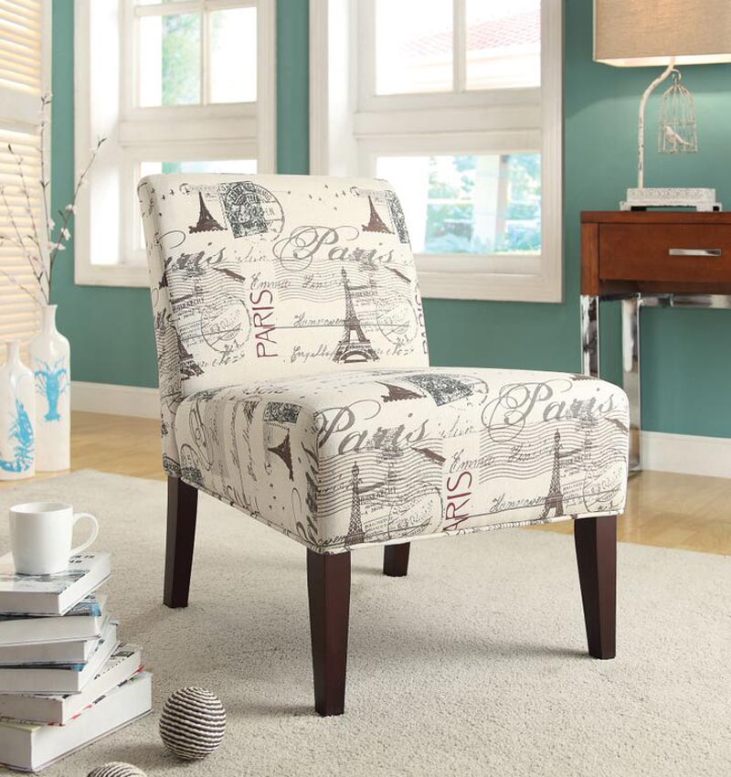 Beige and Charcoal Postcard Design Chair