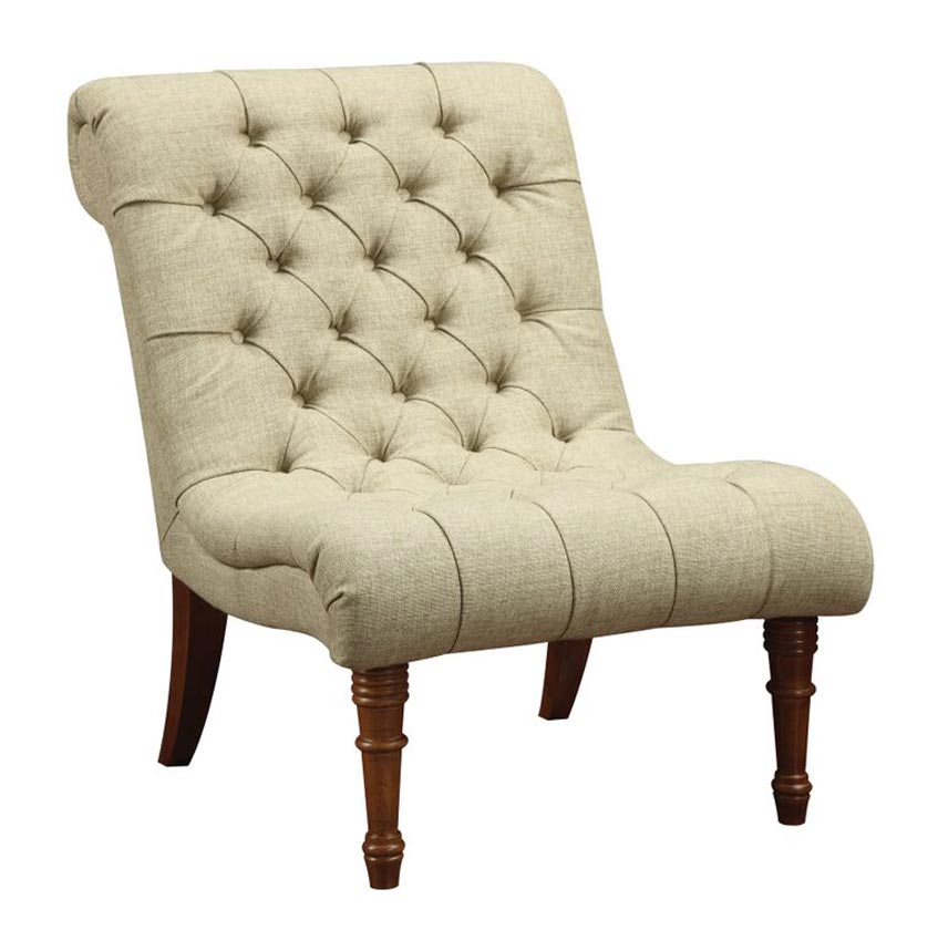 Mossy Green Woven Fabric Chair