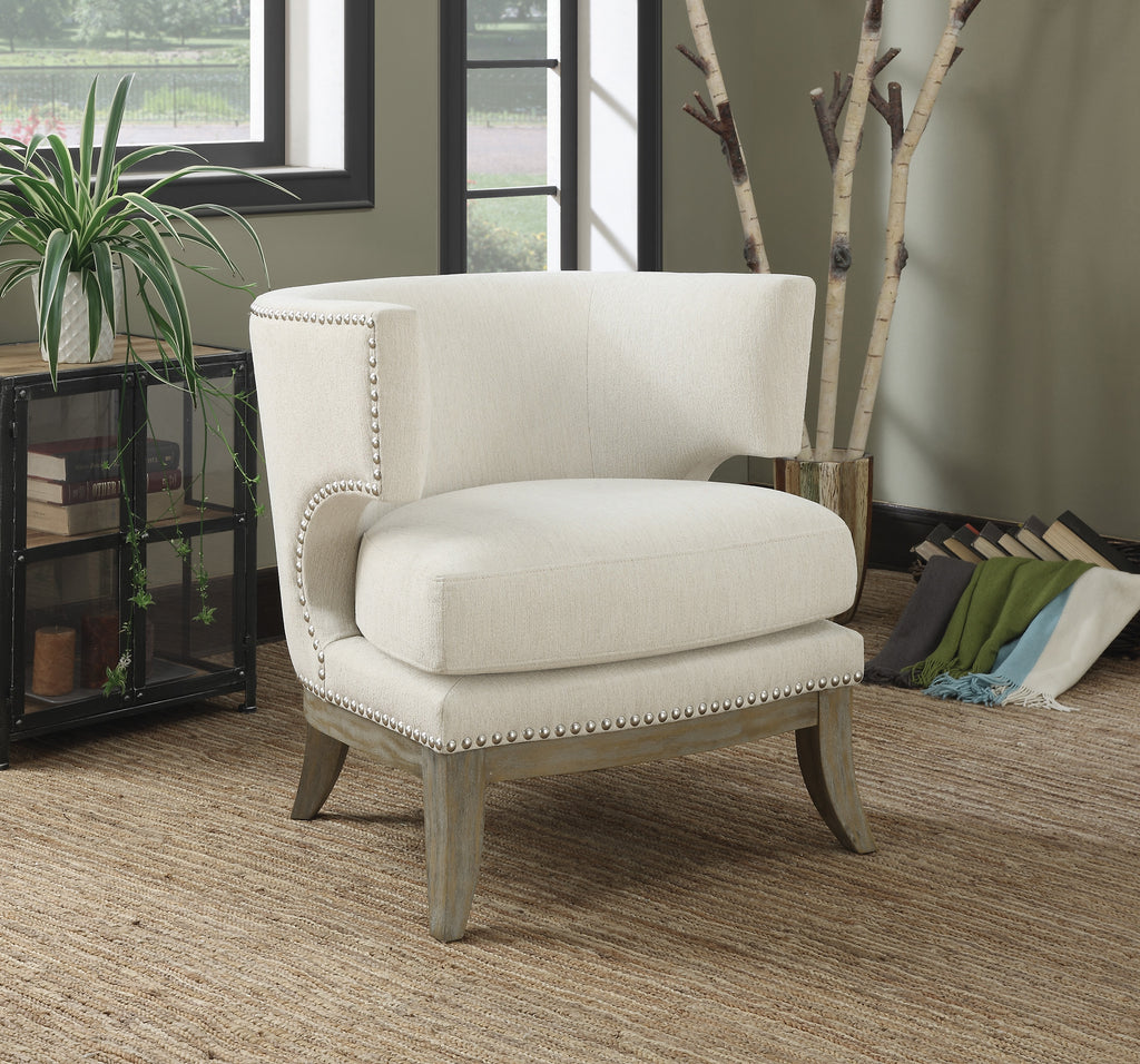 Barrel Back Upholstered Accent Chair- color option