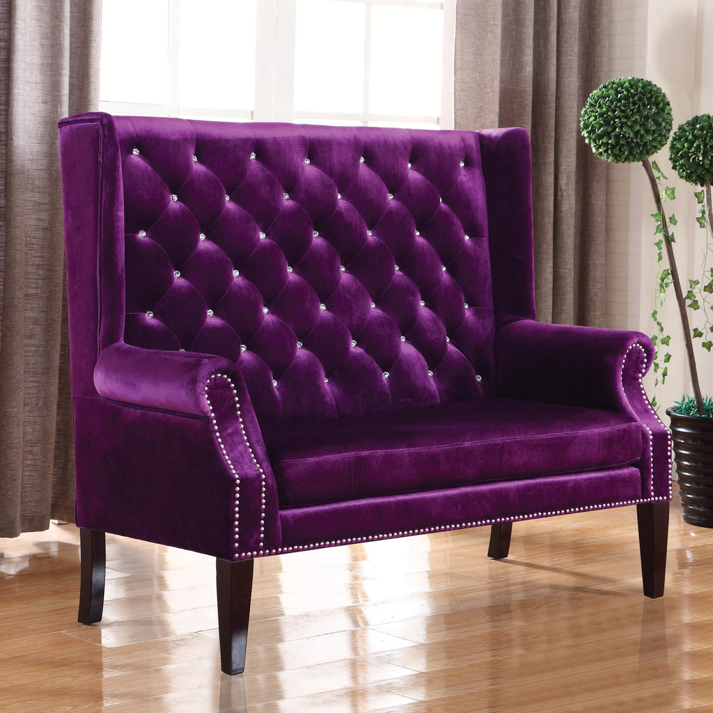 Accent Seating Extra Tall Winged Settee- color option