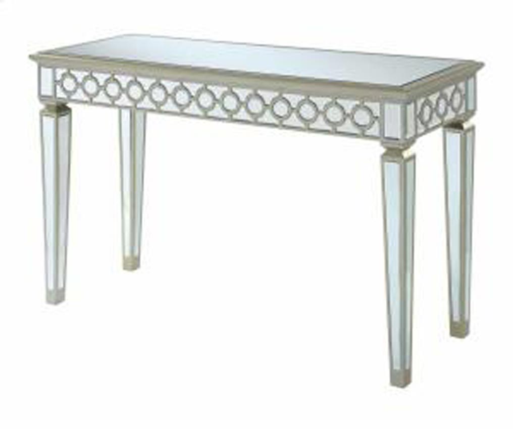 Glass Top Console Table