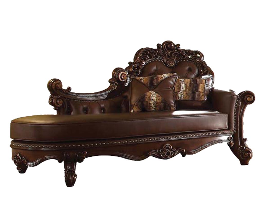 Cherry Finish Chaise